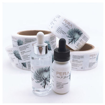 Productos de cristal biodegradables del cuidado de Vial Labels Printable For Beauty del color de Pantone