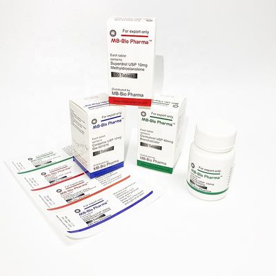 Etiquetas falsas antis de la botella de píldora, Matt Lamination Medication Label Stickers