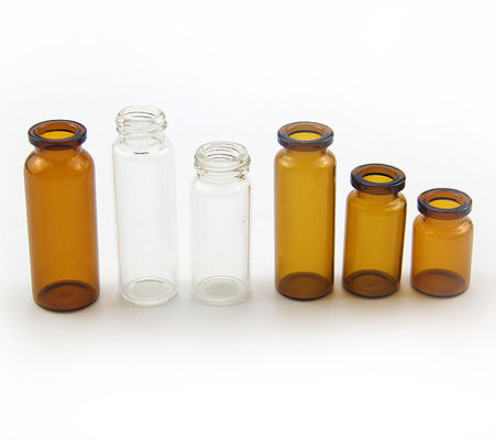 Alta ISO certificación impermeable de 10ml Amber Medicine Glass Vials los 5.5cm