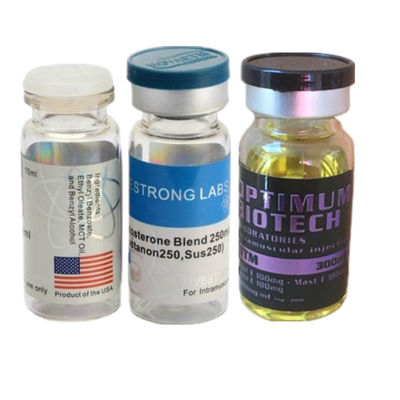 Alta ISO certificación impermeable de 10ml Amber Medicine Glass Vials los 5.5cm