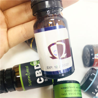 etiquetas de la botella 30ml de los 3x6.2cm, etiquetas reciclables de la botella del vinilo del ISO
