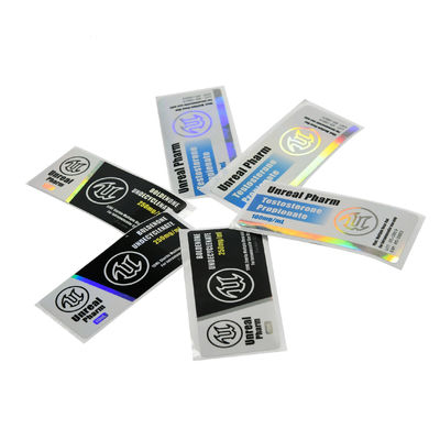 Holograma adhesivo fuerte 10ml Vial Labels For Primobolan 100mg/Ml de 25x60m m