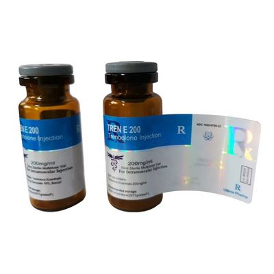 Anchura laminada brillante de plata auta-adhesivo de 10ml Vial Labels 30m m
