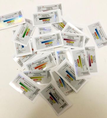 Vidrio de impresión ULTRAVIOLETA Vial Labels For Medication de la prenda impermeable los 6x3cm
