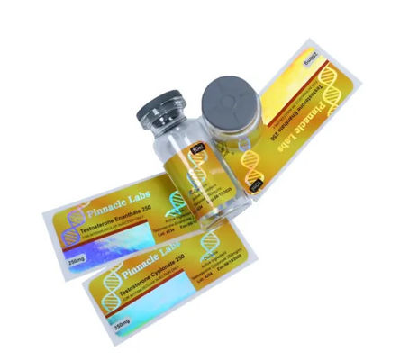 Medicina brillante de la laminación 10ml Vial Labels Hologram Security For del OEM