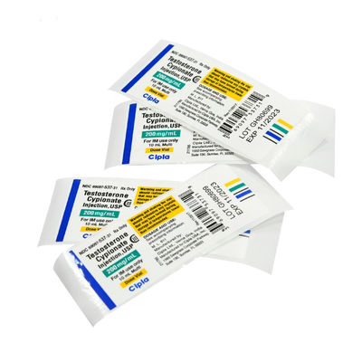 Etiquetas falsas antis de la botella 15ml, etiquetas impermeables de la botella del color de PMS