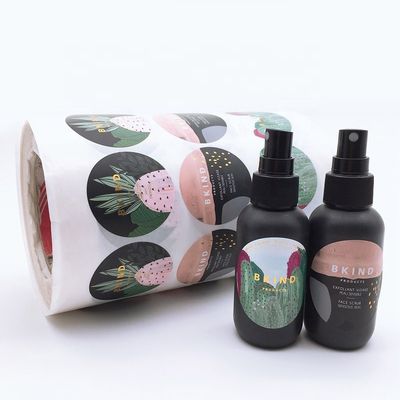 Productos de cristal biodegradables del cuidado de Vial Labels Printable For Beauty del color de Pantone