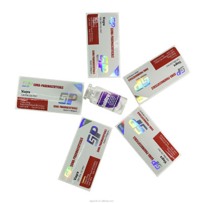 Vidrio de impresión falso anti Vial Labels For Medicine Bottle de 30x84m m