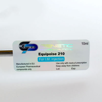Etiquetas engomadas olográficas recicladas de la seguridad de 10ml Vial Labels 25*60m m