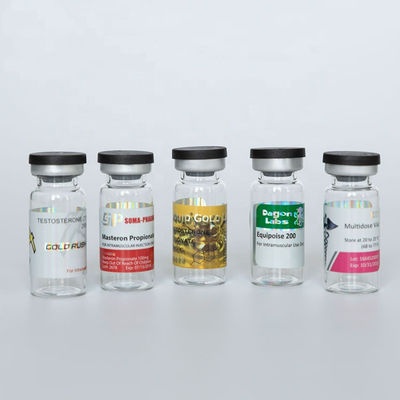 Etiquetas engomadas olográficas recicladas de la seguridad de 10ml Vial Labels 25*60m m