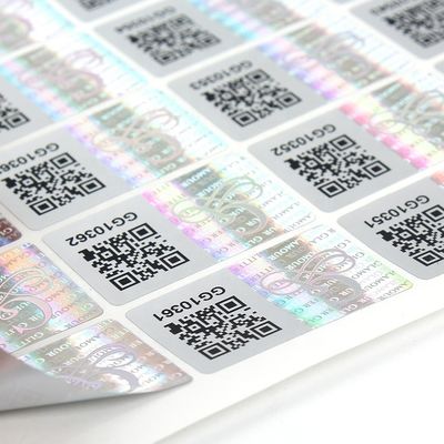 cajas de sello falsas antis de Vial Label Strong Adhesive For del holograma 3D