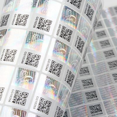 cajas de sello falsas antis de Vial Label Strong Adhesive For del holograma 3D