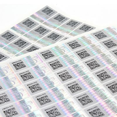 cajas de sello falsas antis de Vial Label Strong Adhesive For del holograma 3D
