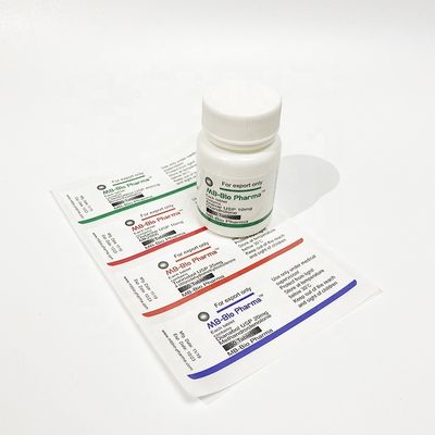 Etiquetas falsas antis de la botella de píldora, Matt Lamination Medication Label Stickers