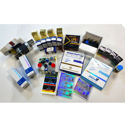 Impresión falsa anti de 30x30x50m m 10ml Vial Boxes With Gold Foil