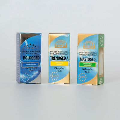 10ml de grabación en relieve Vial Boxes, caja de empaquetado de la longitud de 5m m pequeña