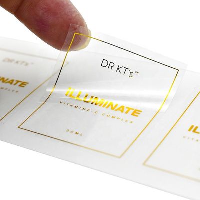 Etiqueta engomada del vinilo del PVC del color de Pantone, etiquetas engomadas falsificadas antis del sello de la hoja