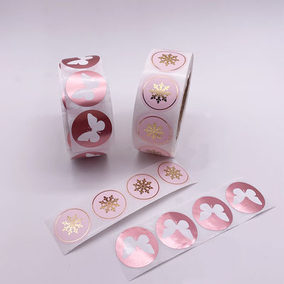Etiqueta engomada transparente ultravioleta anti del vinilo del PVC del OEM con Rose Gold Foil Stamping