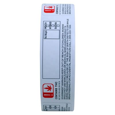 Etiquetas engomadas de encargo de la hoja de oro de la anchura de RoHS 70m m para la botella del dropper 10ml
