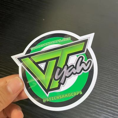Congelación brillante adhesiva fuerte de la etiqueta engomada del vinilo del PVC de la laminación resistente