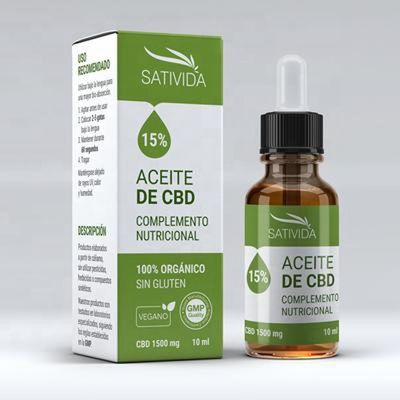 la caja de empaquetado de la botella de 250g 10ml, color de CMYK imprimió las cajas rígidas