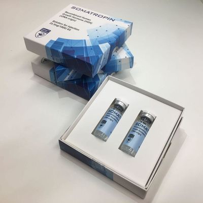 caja del empaquetado farmacéutico de la anchura de los 4cm, caja de cartón plegable 400gsm