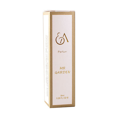 Caja de papel cosmética de la alta cartulina de la hoja de oro 105m m para la botella de perfume del aceite esencial