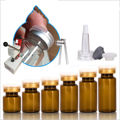 Botella farmacéutica de cristal de los frascos 2ml de la medicina transparente pequeña