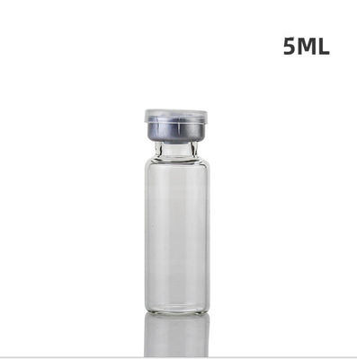 frascos de cristal de la medicina de la altura de 49m m, 5ml frágil anti Amber Glass Bottles
