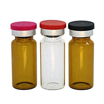 frascos de cristal de la medicina de la altura de 49m m, 5ml frágil anti Amber Glass Bottles