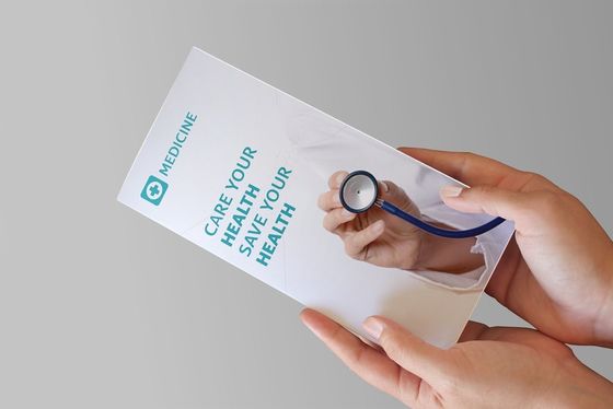 prospecto de encargo de 128gsm Art Paper A4 que imprime para las cajas de la medicina