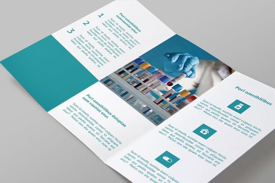 prospecto de encargo de 128gsm Art Paper A4 que imprime para las cajas de la medicina