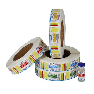 Aceite 10ml resistente Vial Labels, etiquetas anchas de la botella del vinilo de los 6cm