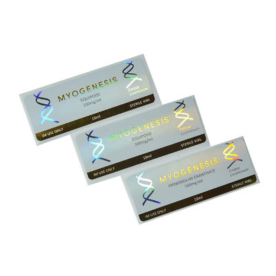 Etiquetas engomadas adhesivas fuertes de la anchura de Matt Lamination Foil Stamping Labels 28m m