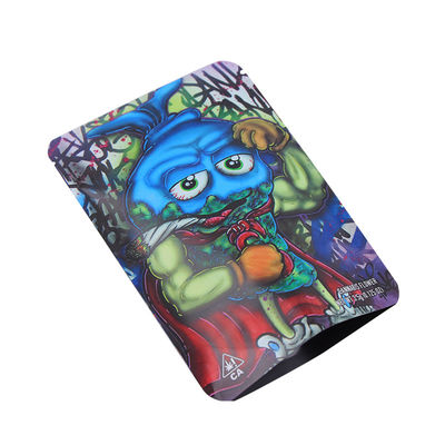 Soporte de encargo del envase de plástico de la prueba del olor encima del bolso de Mylar para la mala hierba, píldora que embala bolsos Ziplock del papel de aluminio