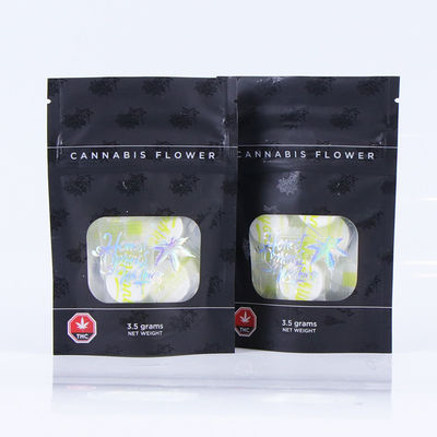 Bolsa Ziplock laminada olográfica ULTRAVIOLETA, bolsos reutilizables del holograma del papel de aluminio para las tabletas orales