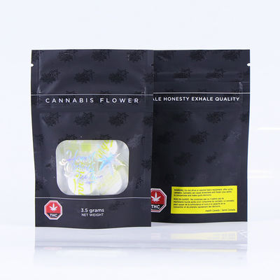Bolsa Ziplock laminada olográfica ULTRAVIOLETA, bolsos reutilizables del holograma del papel de aluminio para las tabletas orales