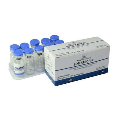 Hormona de crecimiento humano 2 3 10ml Vial Boxes With Match Labels y bandeja plástica