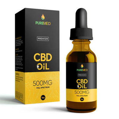 cajas grabadas en relieve de encargo del paquete del aceite de cáñamo del cBD de la cartulina 300gsm con la impresión colorida